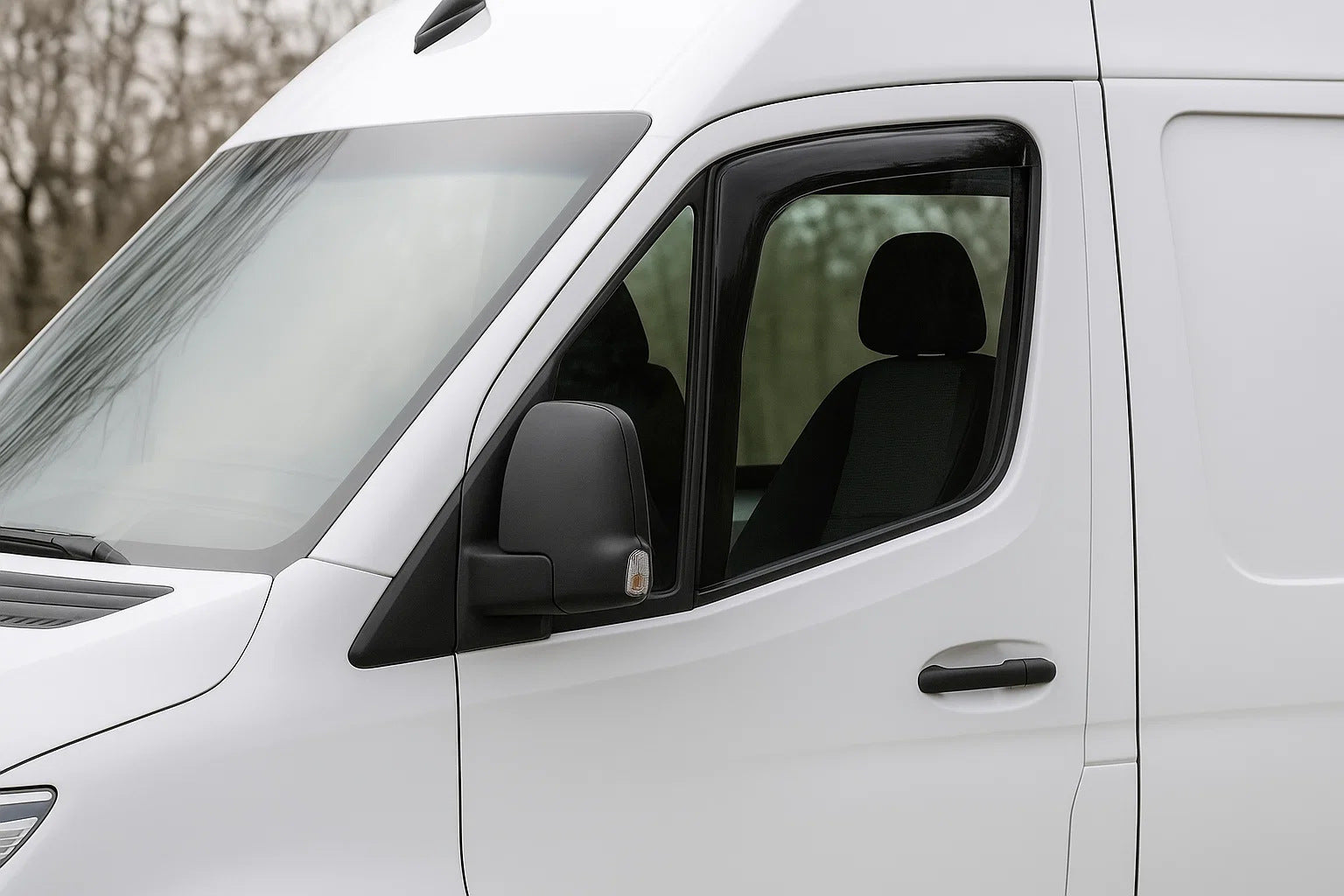 In-Channel Wind Deflectors Niken Luxury (2 pcs) for Mercedes Sprinter W907/W910 2018- - image 1