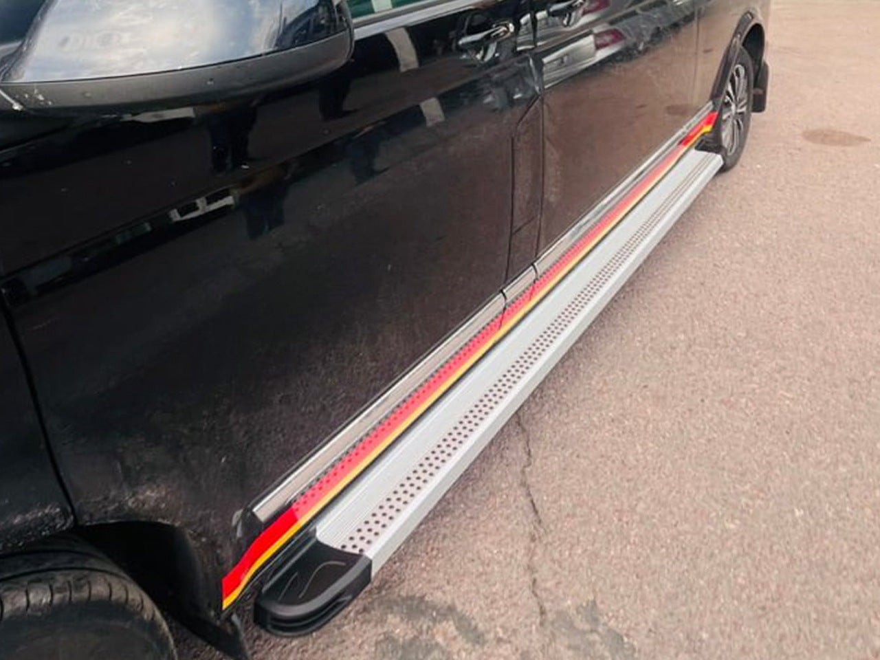 Side Steps Maya V2 (2 pcs, Aluminum) for Volkswagen T5 Transporter 2003-2010 - image 5