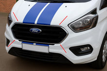 Bumper Grille Trim Covers 2018+ (4 pcs, Stainless Steel) for Ford Custom 2013-2022 - image 1