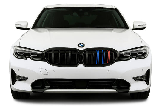 M-Look V2 Kidney Grilles (2018-2022, M-Color with Black Trim) for BMW 3 Series G20/G21 2018- - image 1