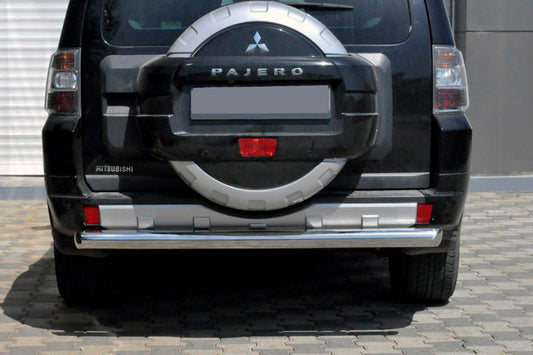 Rear Bar AK002 (Stainless Steel) for Mitsubishi Pajero Wagon IV 2006-2021 - image 1