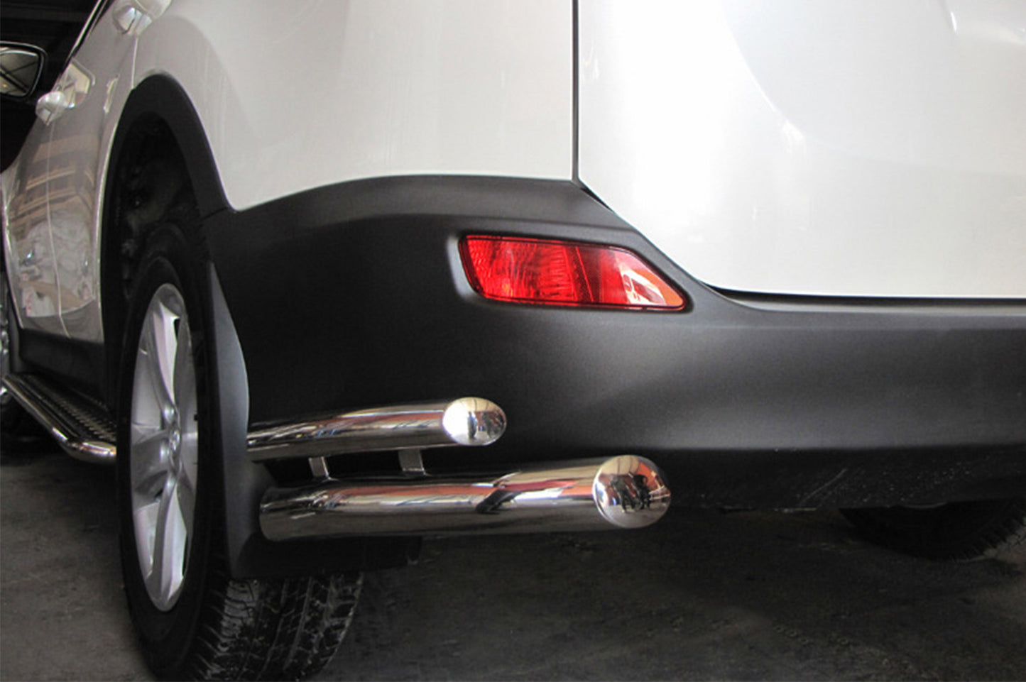 Rear Corner Bars AK003-double (stainless steel) for Toyota Rav 4 2013-2018 - image 1
