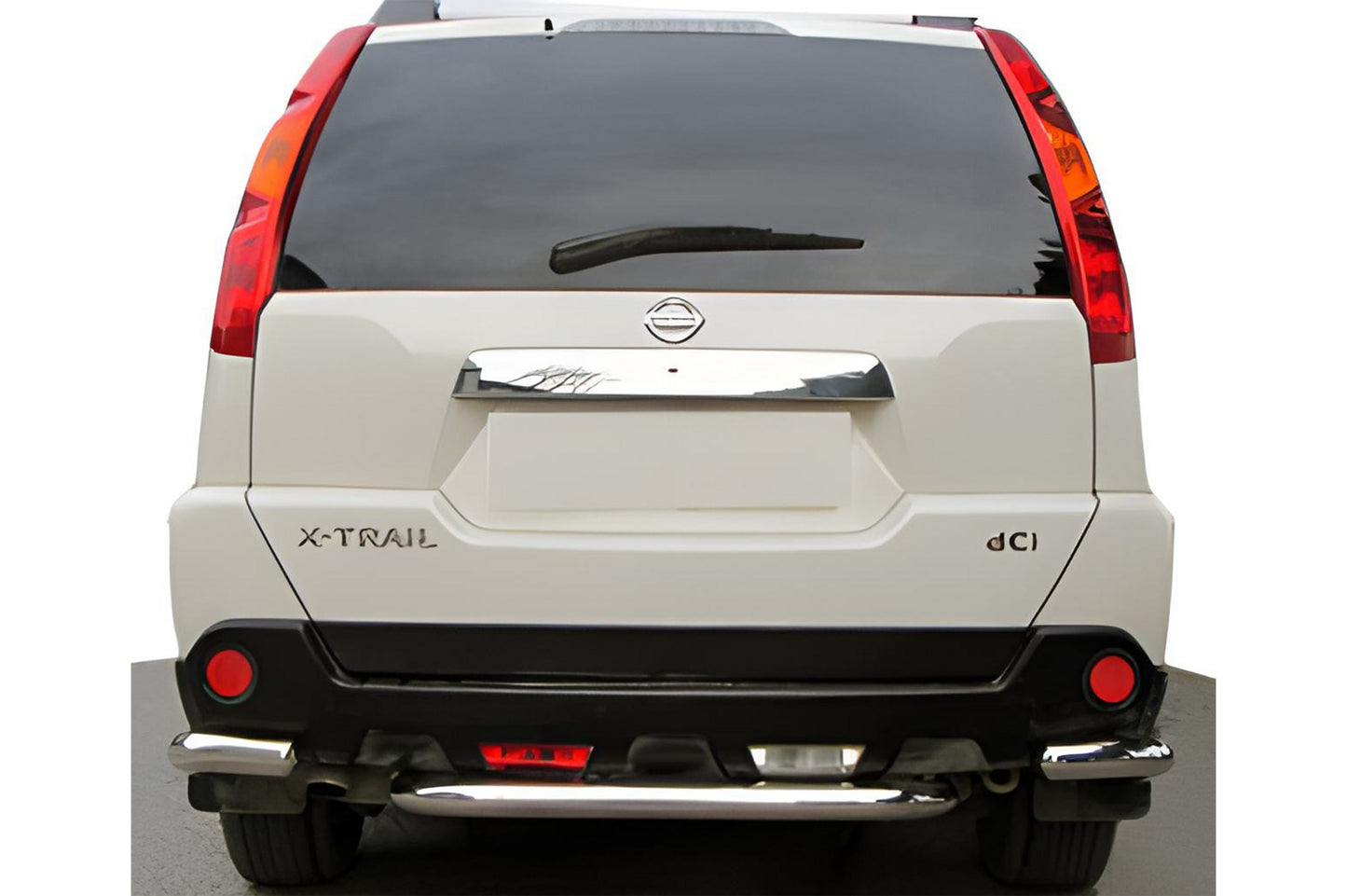 Rear corner bars with center section AK0073 (2 pcs, stainless steel) for Nissan X-trail T31 2007-2014 - image 1