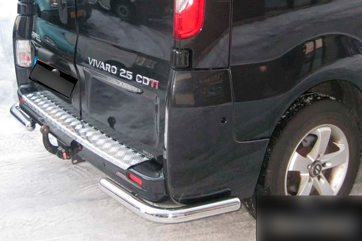 Rear Corner Bars AK003 (Stainless Steel) for Opel Vivaro 2001-2015 - image 3