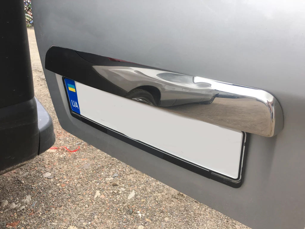 Stainless steel trim above license plate for Renault Trafic 2015- - image 1