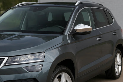 Mirror Covers (2 pcs, Stainless Steel) Carmos for Skoda Karoq 2018- - image 1