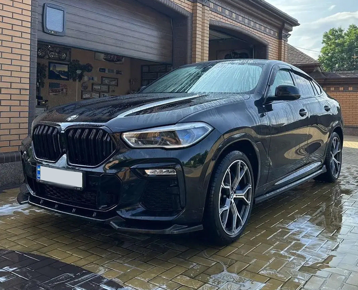 Kidneys M-Look (2019-2022, Gloss Black) for BMW X6 G06 2019–2027 - image 1