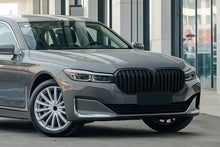 Kidney Grilles 1 Bar (2019-2022, Matte Black) for BMW 7 Series G11/G12 2015-2022 - image 1