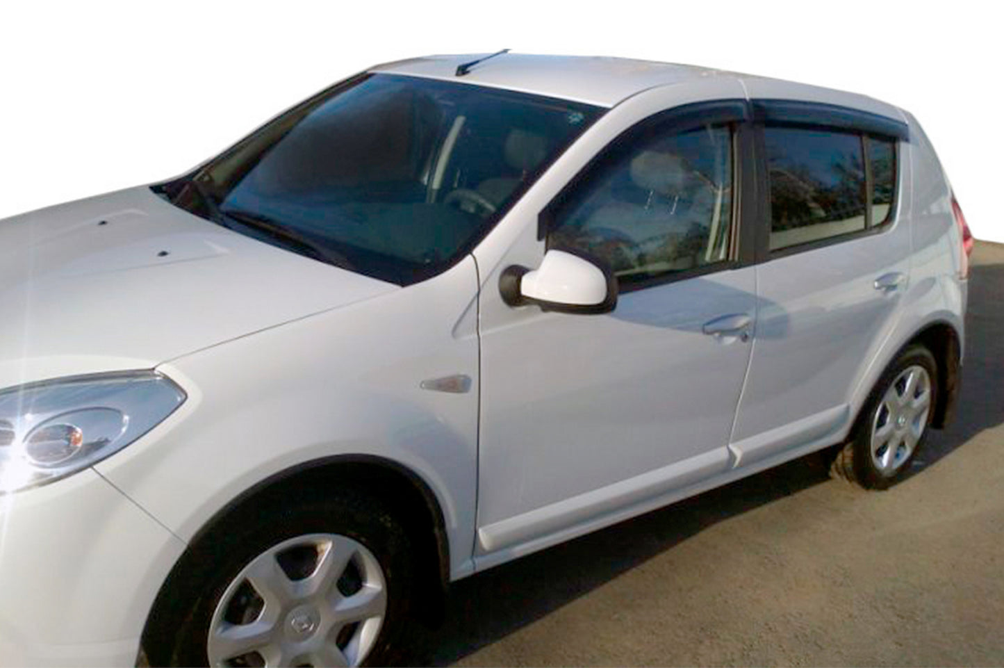Window Deflectors (4 pcs, HIC) for Renault Sandero 2007-2013 - image 1