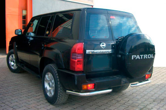 Rear Corner Bars AK003 (2 pcs, stainless steel) for Nissan Patrol Y61 1997-2011 - image 1