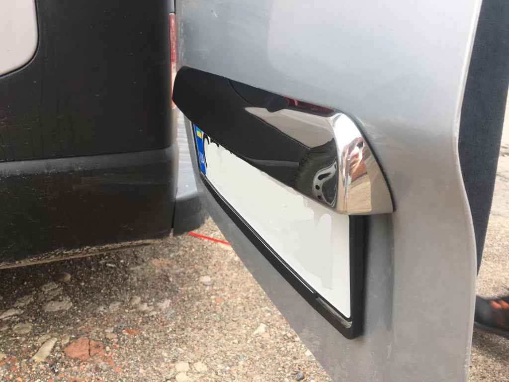 Stainless steel trim above license plate for Renault Trafic 2015- - image 4