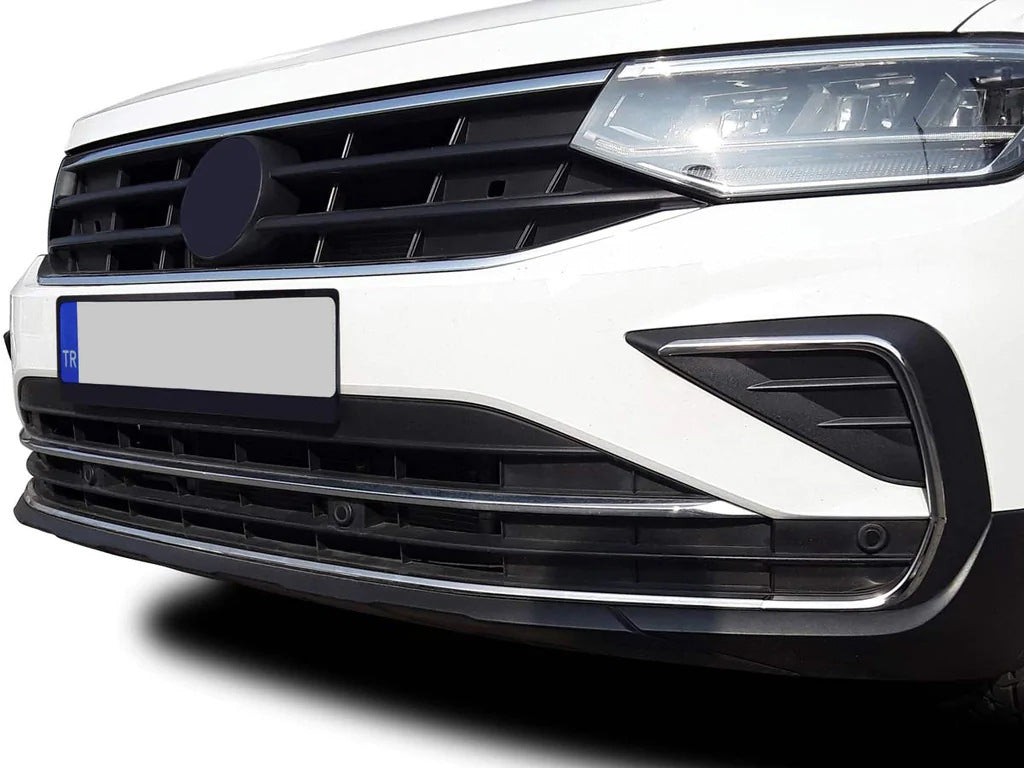 Fog Light Covers 2020+ (4 pcs, stainless steel) for Volkswagen Tiguan 2016-2023 - image 1