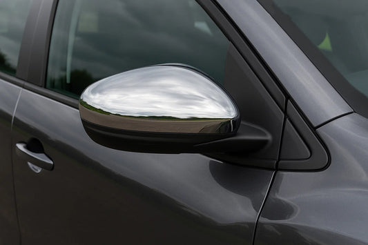 Mirror Covers (2 pcs, Stainless Steel) for Dacia Sandero 2021- - image 1