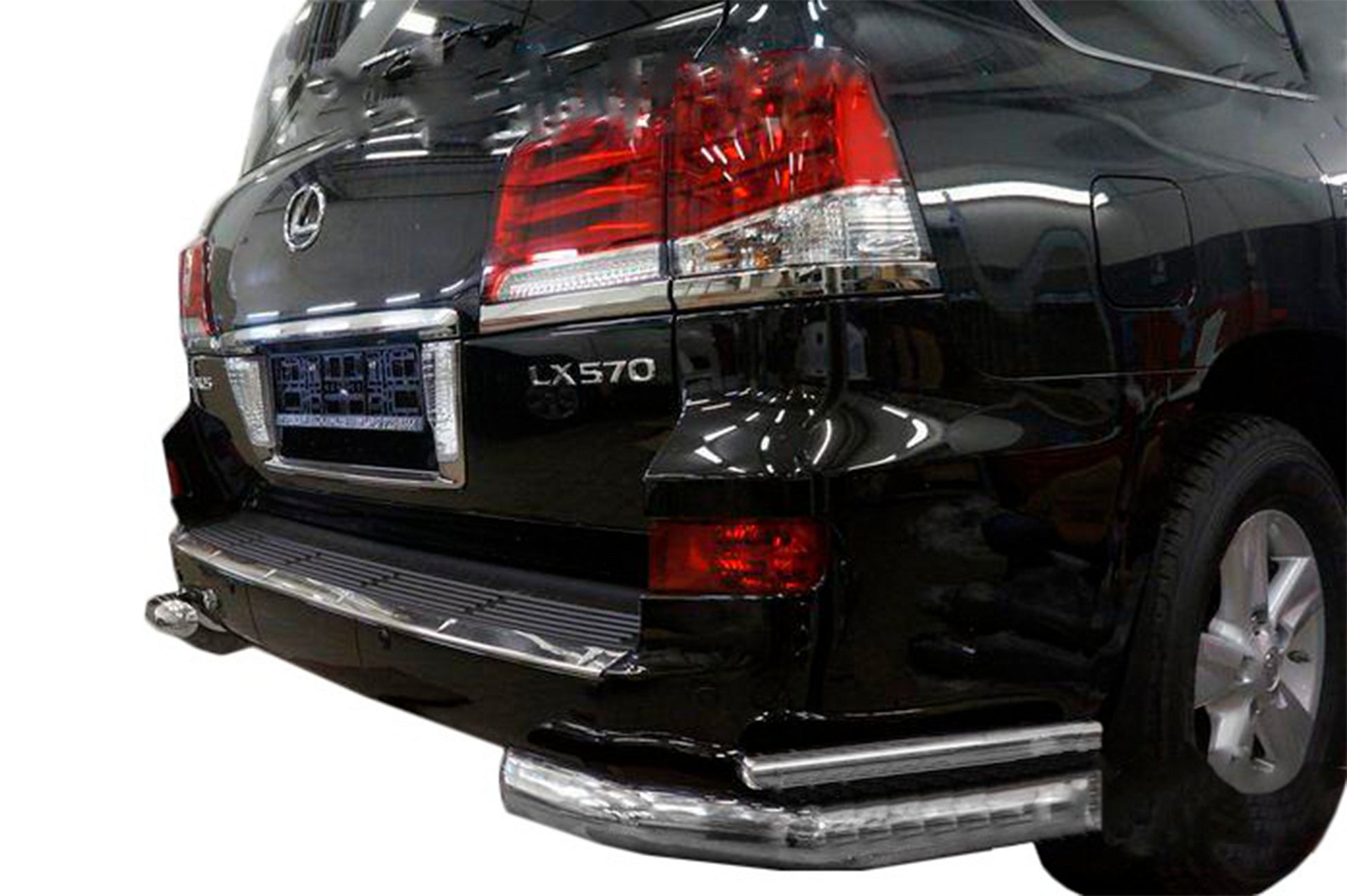Rear double corner bars (stainless steel) for Lexus LX570/450d 2008-2022 - image 1
