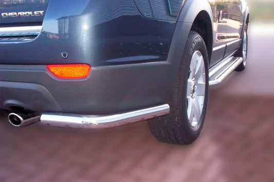 Rear Corner Bars AK003 (2 pcs, stainless steel) for Chevrolet Captiva 2006-2019 - image 1
