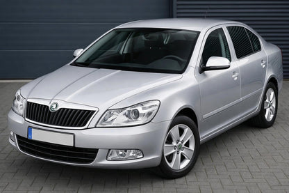 Mirror Covers (2 pcs, Stainless Steel) for Skoda Octavia II A5 2006-2010 - image 1