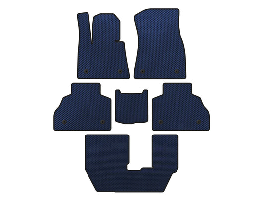 EVA Floor Mats (3 Rows, Blue) for BMW X7 G07 2019- - image 1