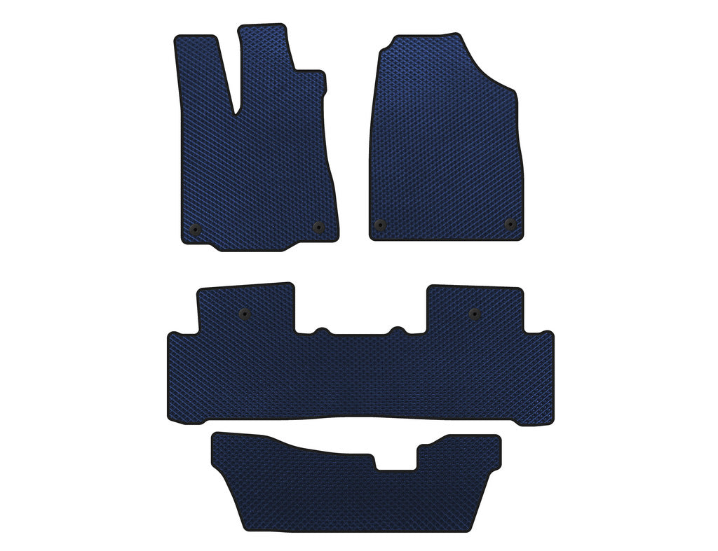 EVA Floor Mats (3 Rows, Blue) for Acura MDX 2013-2020 - image 1