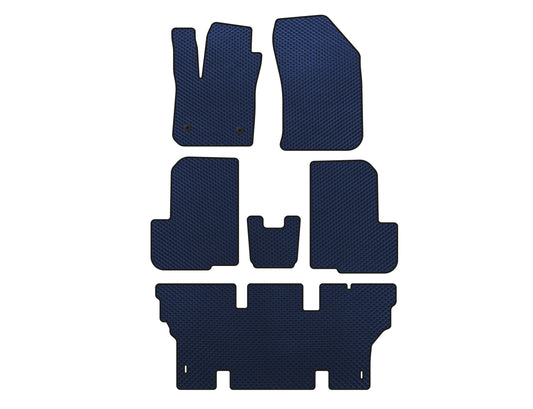 EVA Floor Mats (3 Rows, 7-Seater, Blue) for Dacia Lodgy 2012-2022 - image 1