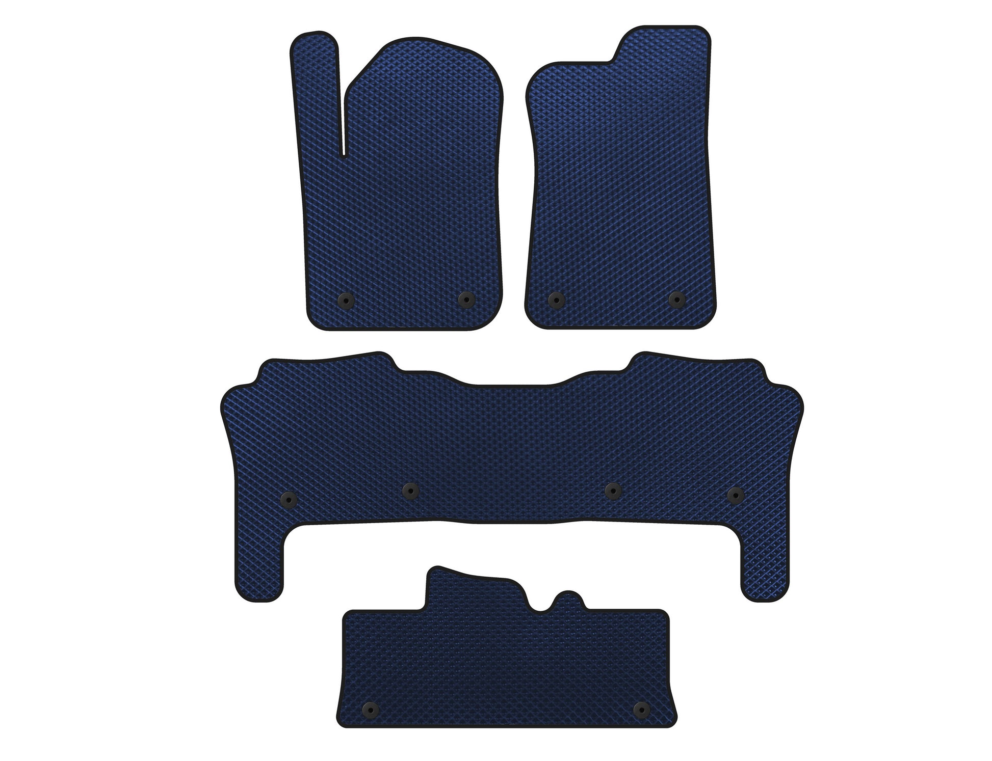 EVA Floor Mats (3 Rows, Blue) for Infiniti QX56 2010-2013 - image 1