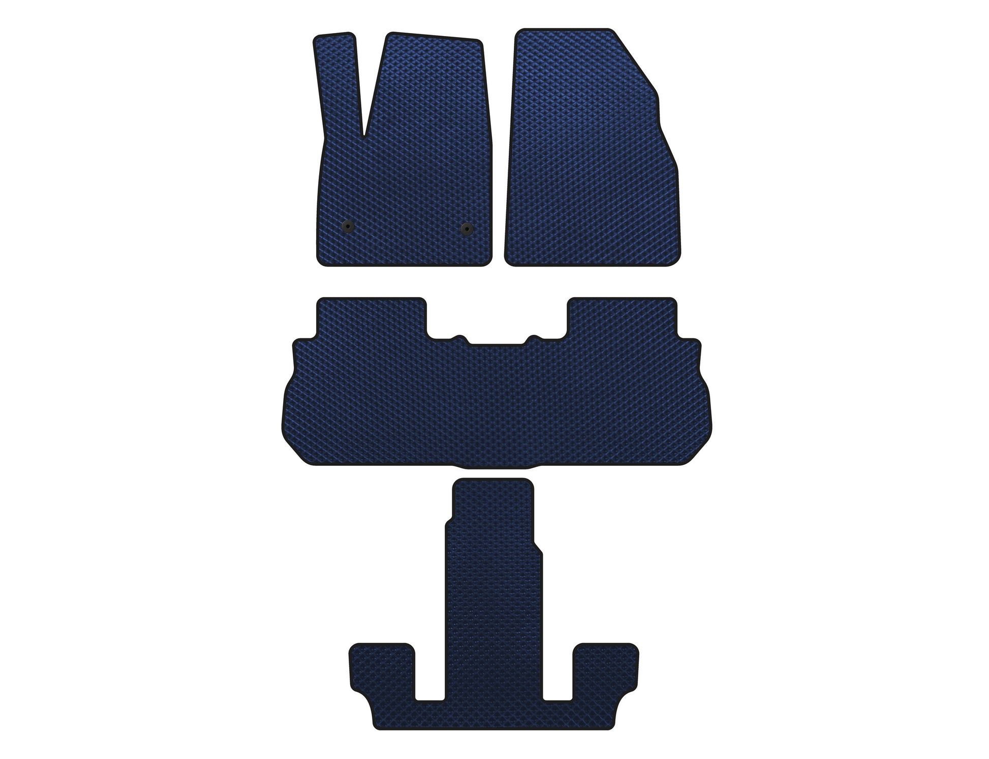 EVA Floor Mats (3 Rows, 2017-2019, Blue) for GMC Acadia 2017- - image 1