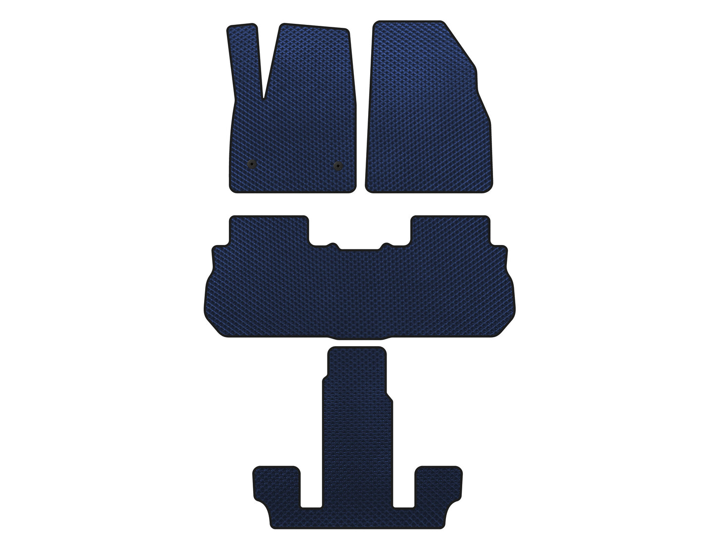 EVA Floor Mats (3 Rows, 2017-2019, Blue) for GMC Acadia 2017- - image 1