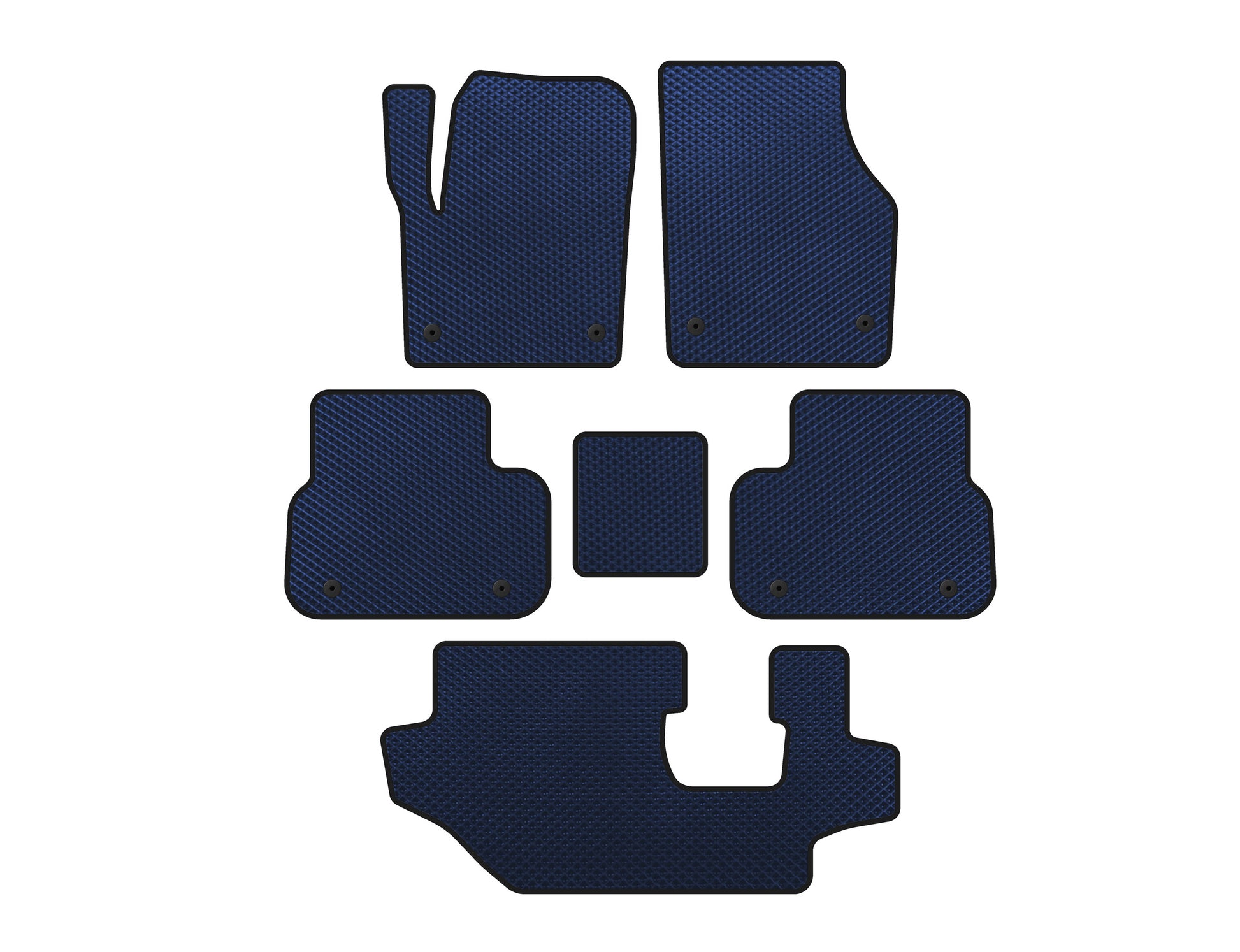EVA Floor Mats (2014-2019, 3 Rows, Blue) for Land Rover Discovery Sport 2014- - image 1