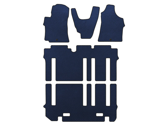 EVA Floor Mats (Full Set, Blue) for Hyundai H300, H1, Starex 2008-2020 - image 1