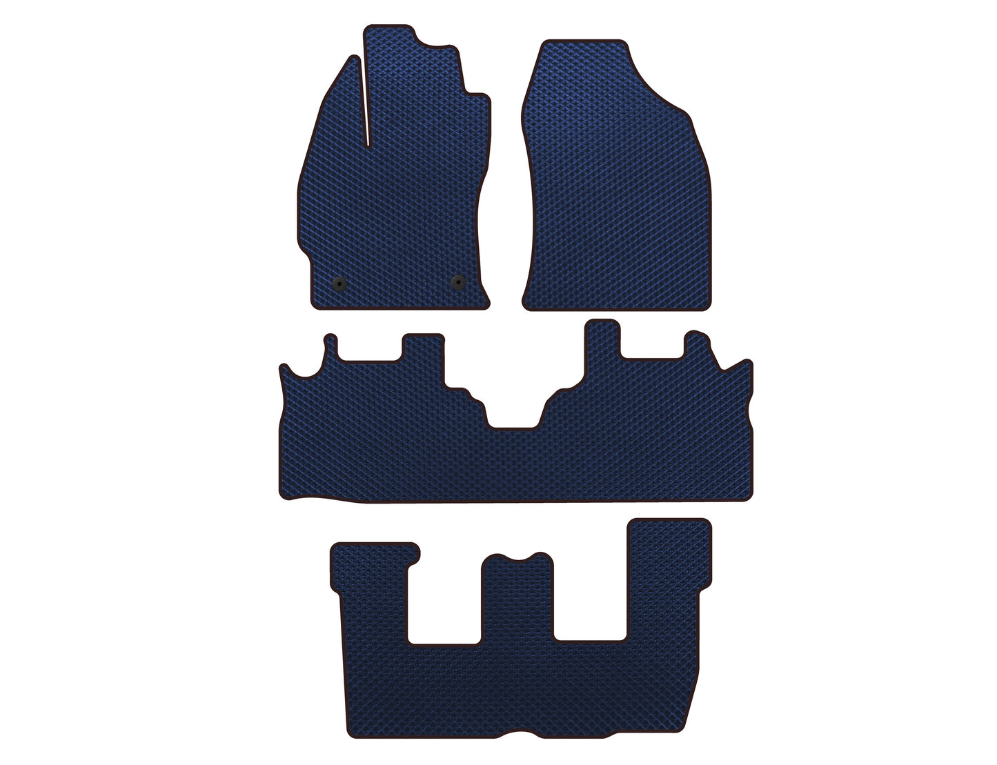 EVA Floor Mats (3 Rows, Blue) for Toyota Prius - image 1