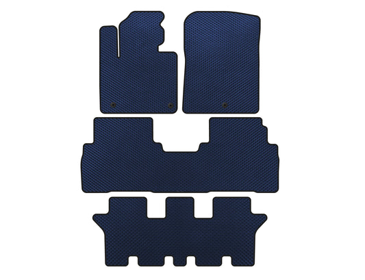 EVA Floor Mats (3 Rows, 7-Seater, Blue) for Kia Sorento III UM 2014-2020 - image 1