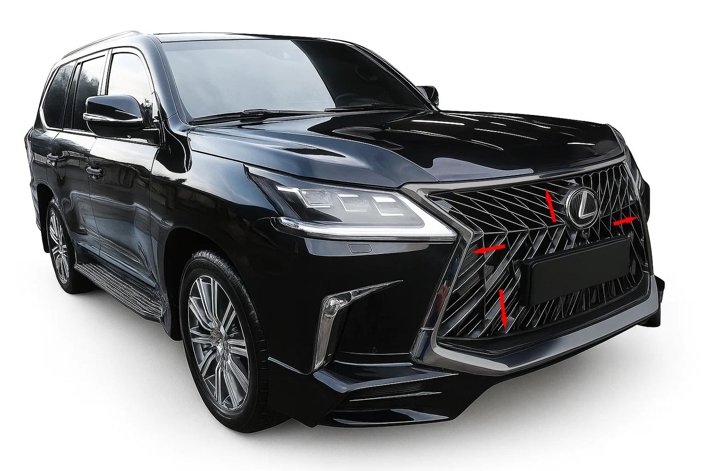 Grille Trim BlackEdition (for TRD 2016+) for Lexus LX570/450d 2008-2022 - image 1