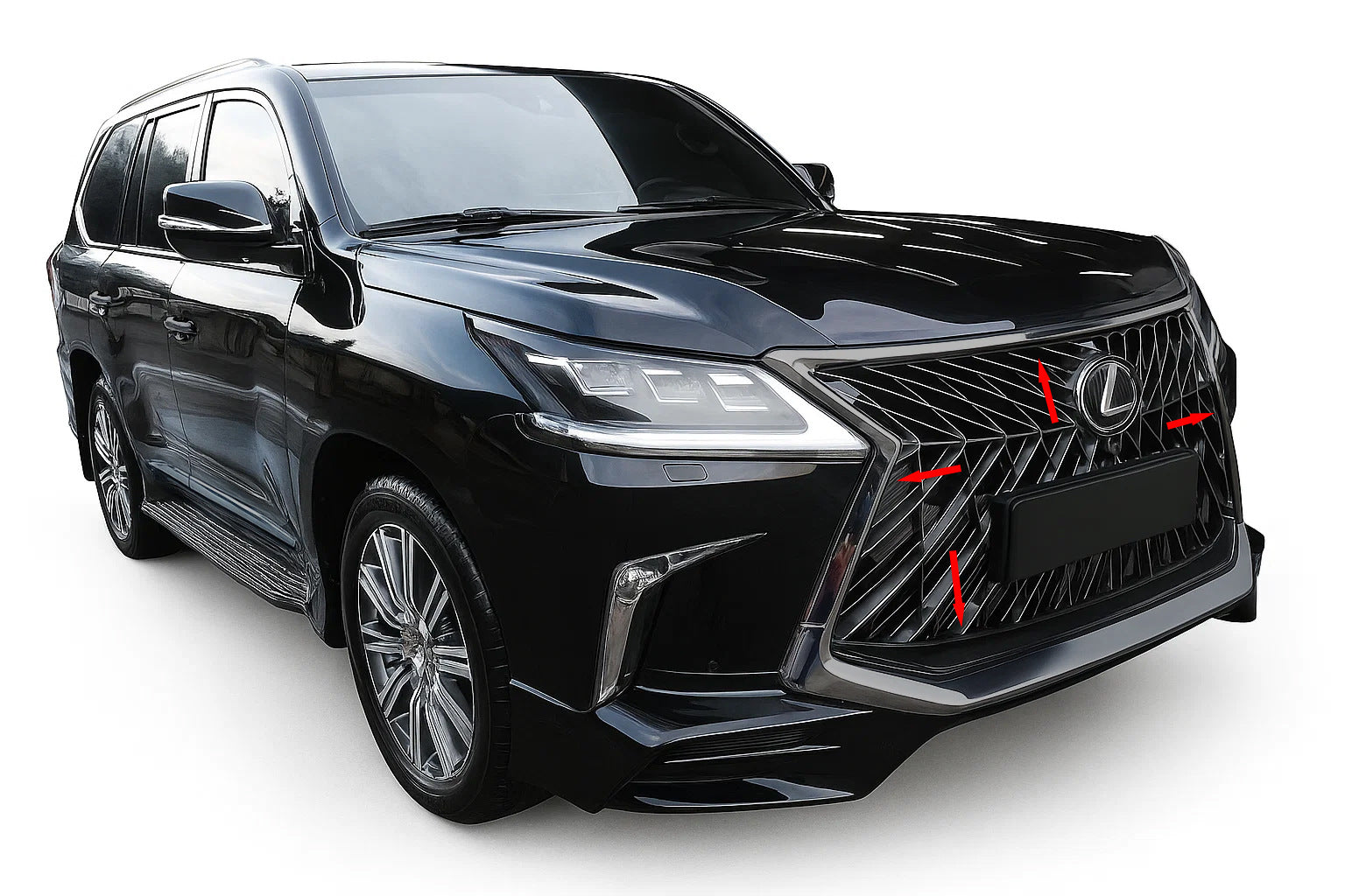 Grille Trim BlackEdition (for TRD 2016+) for Lexus LX570/450d 2008-2022 - image 1