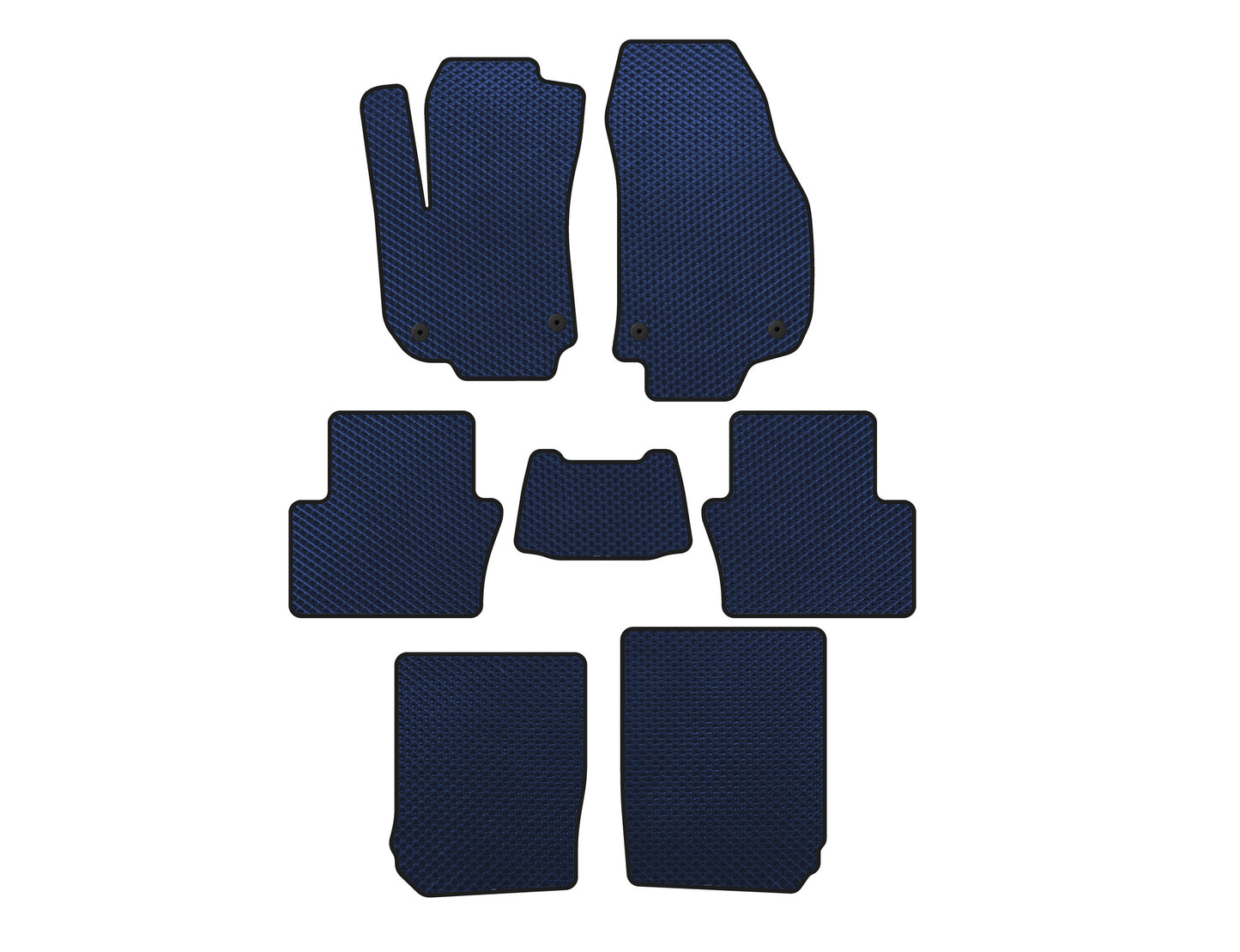 EVA Floor Mats (3 Rows, Blue) for Opel Zafira B 2005-2011 - image 1