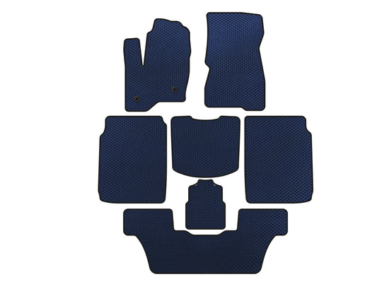 EVA Floor Mats (3 Rows, 2013-2019, Blue) for Ford Flex 2009-2019 - image 1