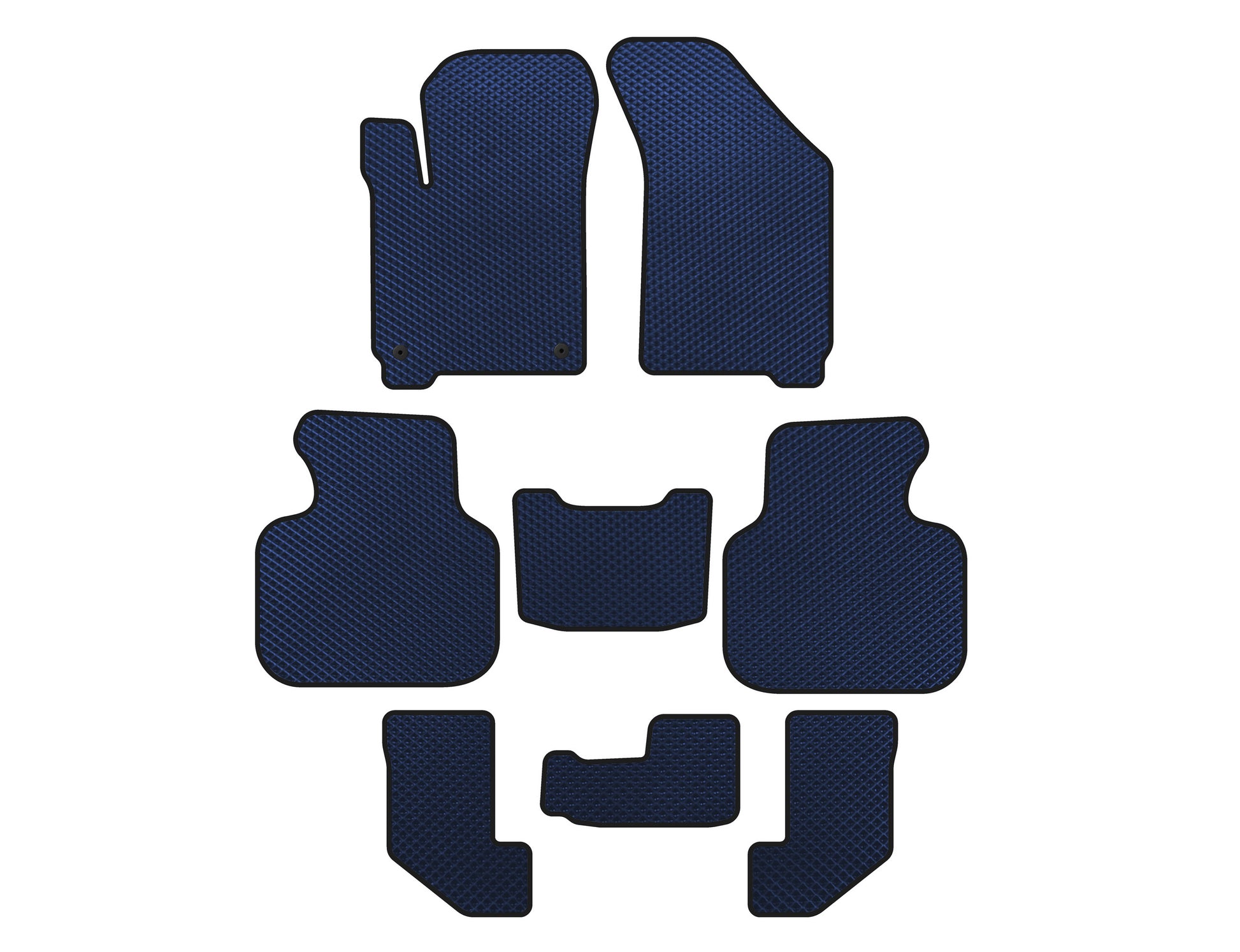 EVA Floor Mats (2008-2011, 3 Rows, Blue) for Dodge Journey 2008-2020 - image 1