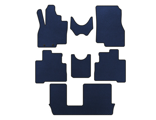 EVA Floor Mats (3 Rows, Blue) for Mitsubishi Grandis 2003-2011 - image 1