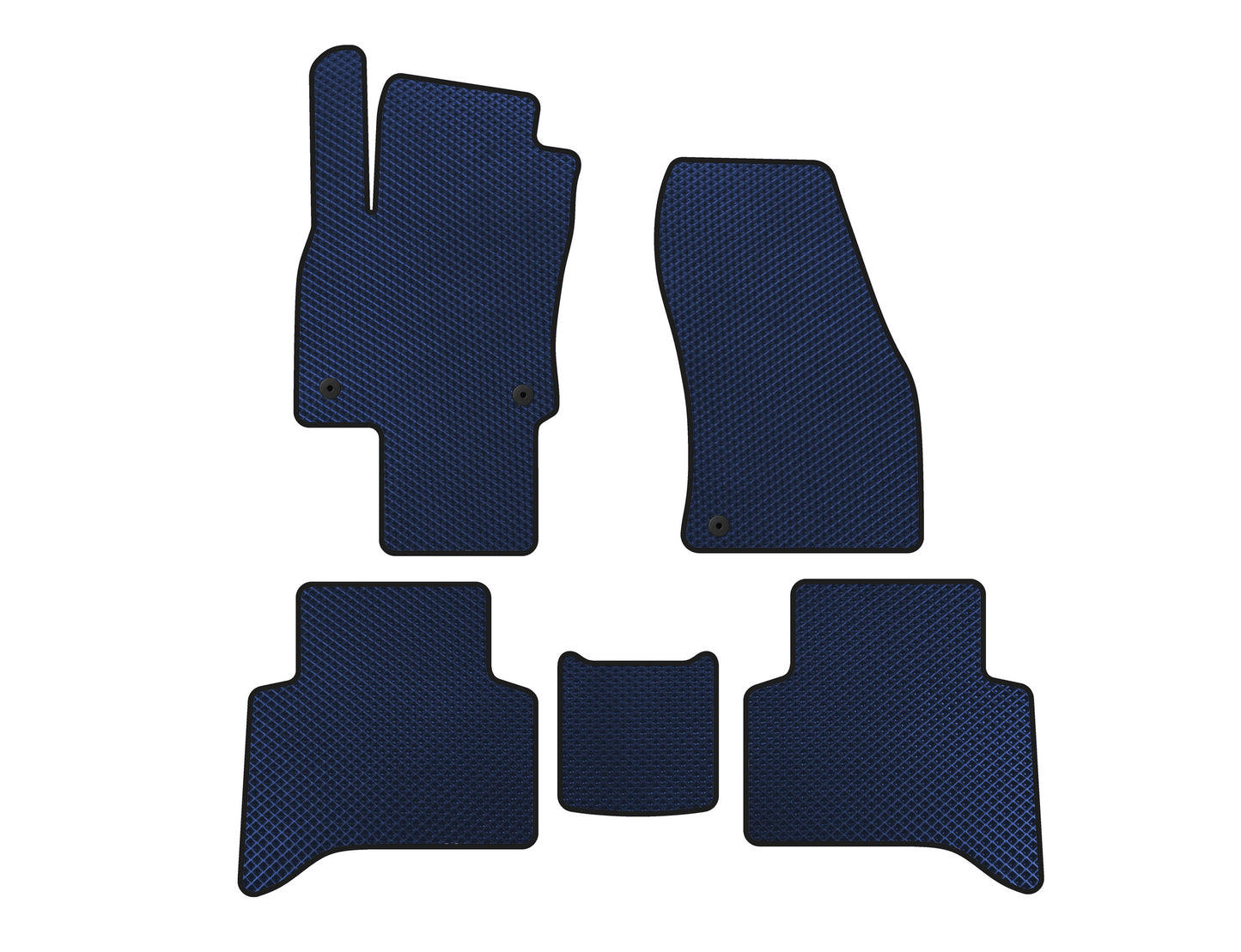 EVA Floor Mats (5-Seater, Blue) for Volkswagen Touran 2015- - image 1