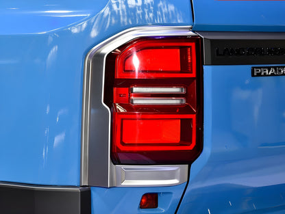 Chrome Tail Light Covers for Toyota Land Cruiser Prado 250 2023- - image 1