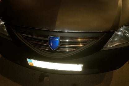 Front Grille Trim Covers 2004-2008 (Stainless Steel) for Dacia Logan MCV 2004-2014 - image 3