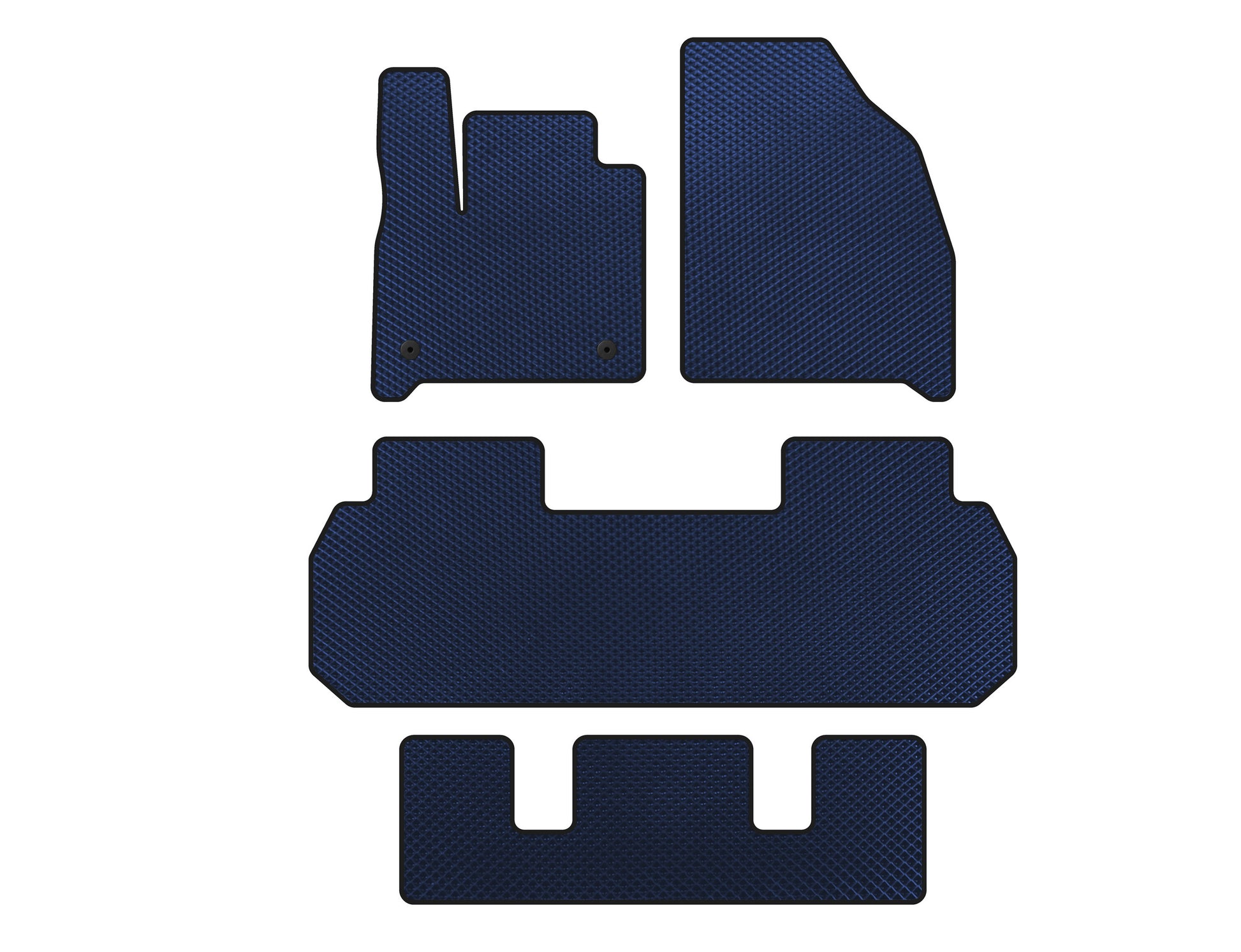 EVA Floor Mats (3 Rows, Blue) for Chevrolet Traverse 2017- - image 1