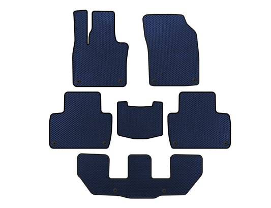 EVA Floor Mats (3 Rows, Blue) for Volvo XC90 2015- - image 1