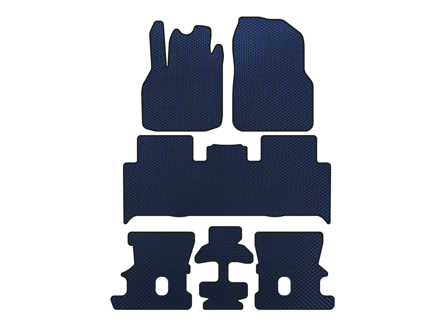 EVA Floor Mats (3 Rows, Blue) for Renault Scenic/Grand 2003-2009 - image 1