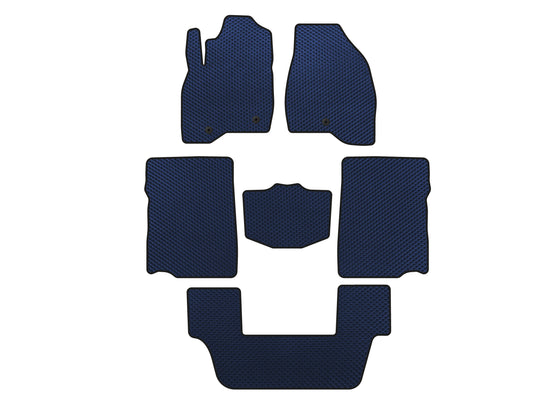 EVA Floor Mats (2017-2019, 3rd Row, 7-Seater, Blue) for Ford Explorer 2011-2019 - image 1