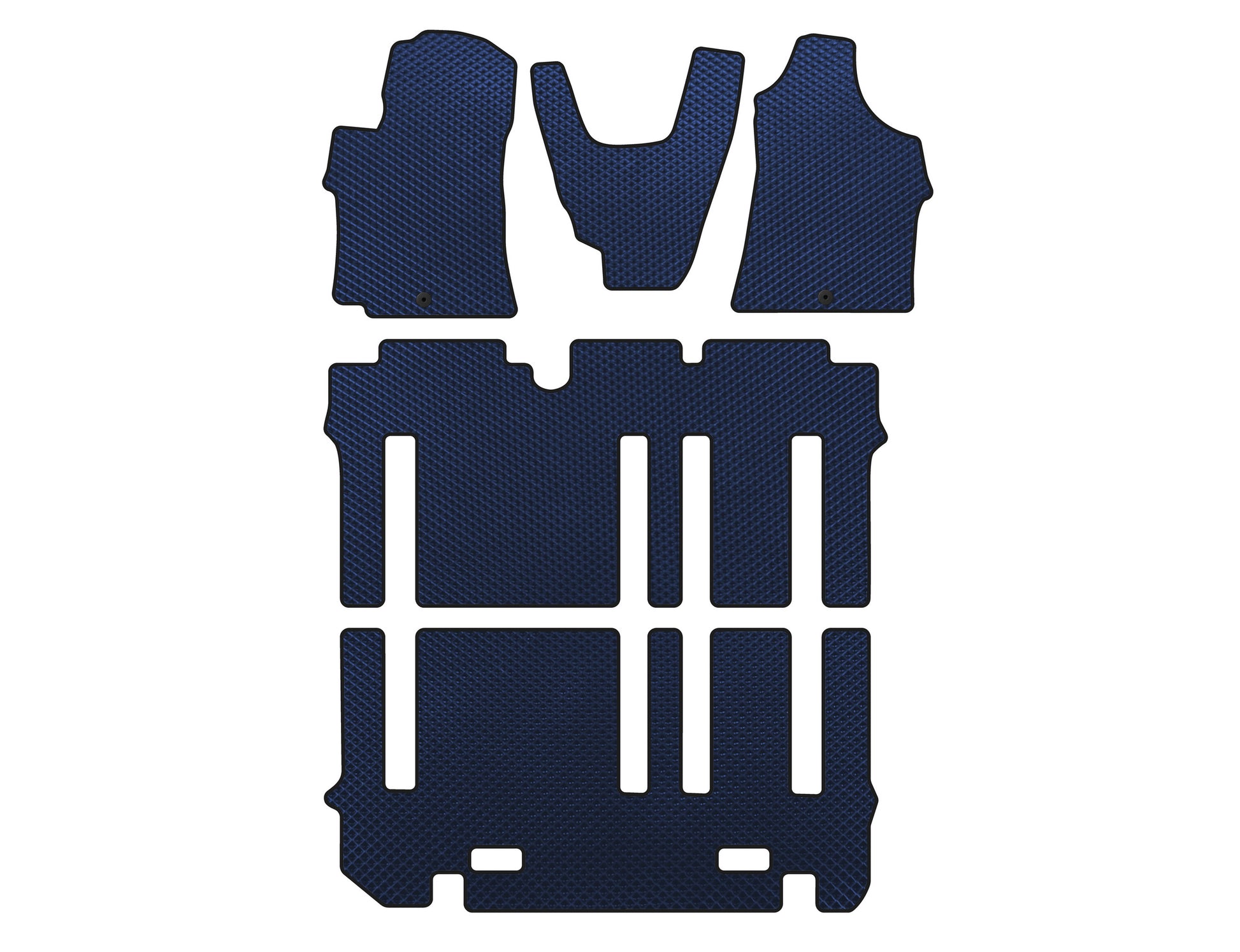 EVA floor mats (full interior, Blue) for Hyundai H300, H1, Starex 2008-2020 - image 1