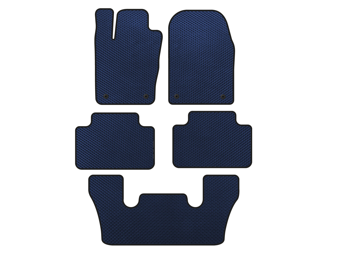 EVA Floor Mats (3 Rows, Blue) for Dodge Durango 2010- - image 1