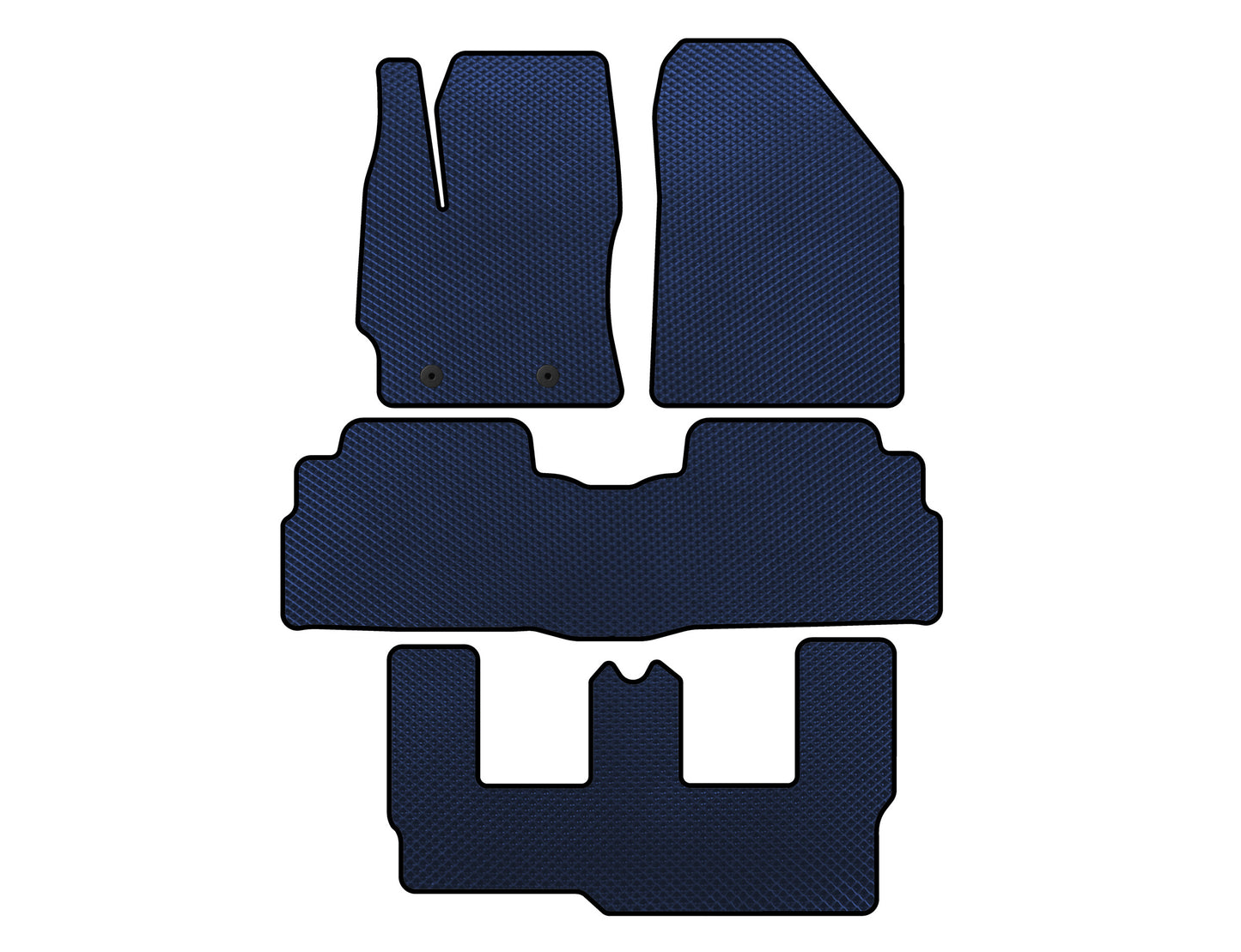 EVA Floor Mats (3 Rows, 7-Seater, Blue) for Toyota Verso 2009–2018 - image 1