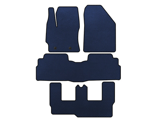 EVA Floor Mats (3 Rows, 7-Seater, Blue) for Toyota Verso 2009–2018 - image 1