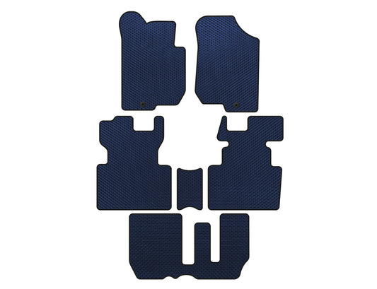 EVA Floor Mats (2006-2012, 3 Rows, 7-Seater, Blue) for Kia Carens 1999-2012 - image 1