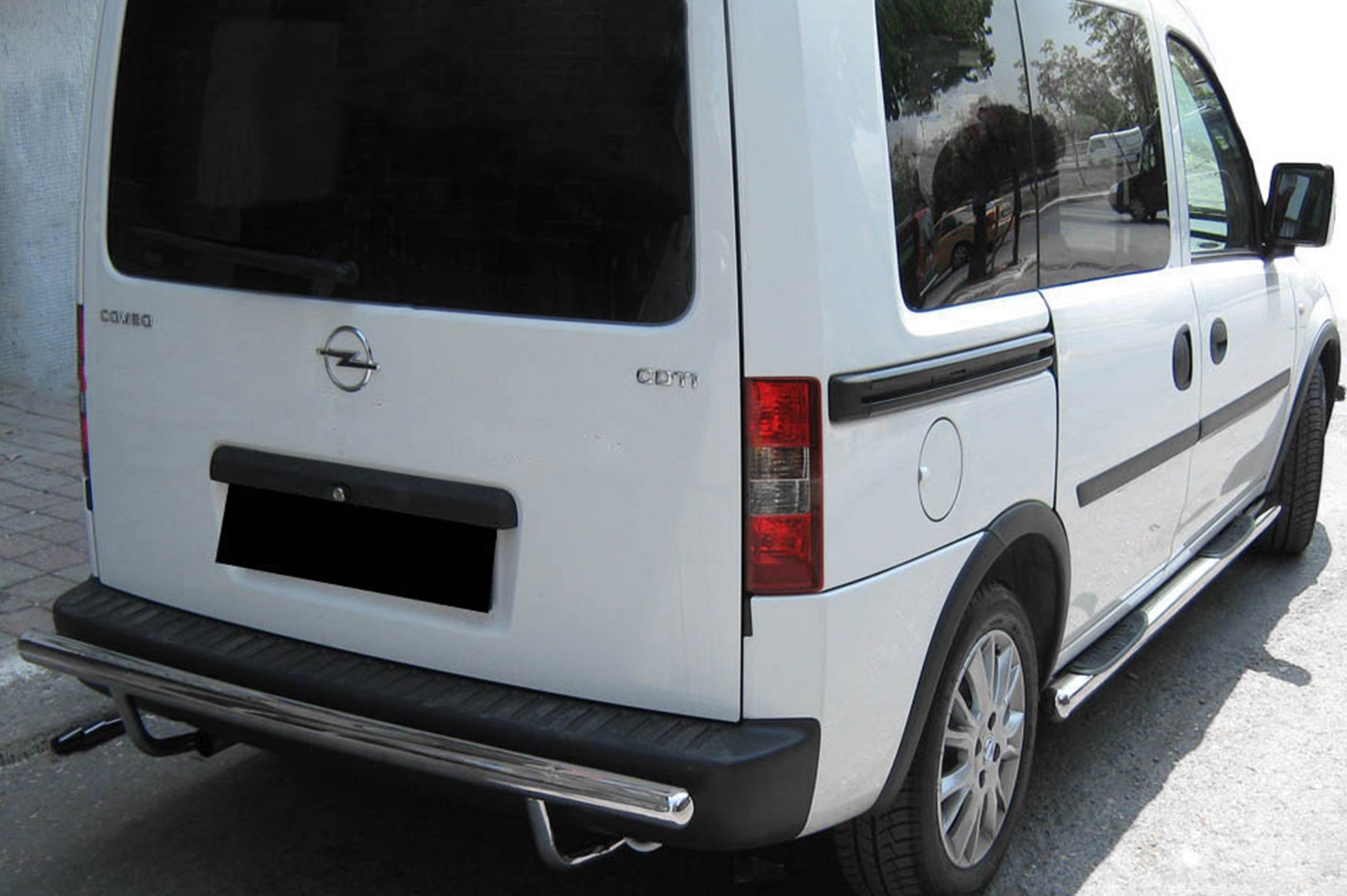 Rear Bar AK002 (Stainless Steel) for Opel Combo 2002-2012 - image 1