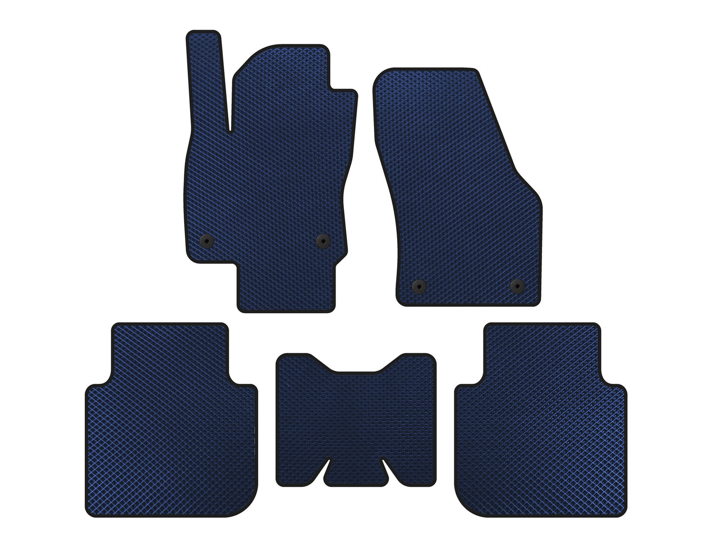 EVA Floor Mats (5-Seater/Automatic, Blue) for Skoda Kodiaq 2016-2023 - image 1